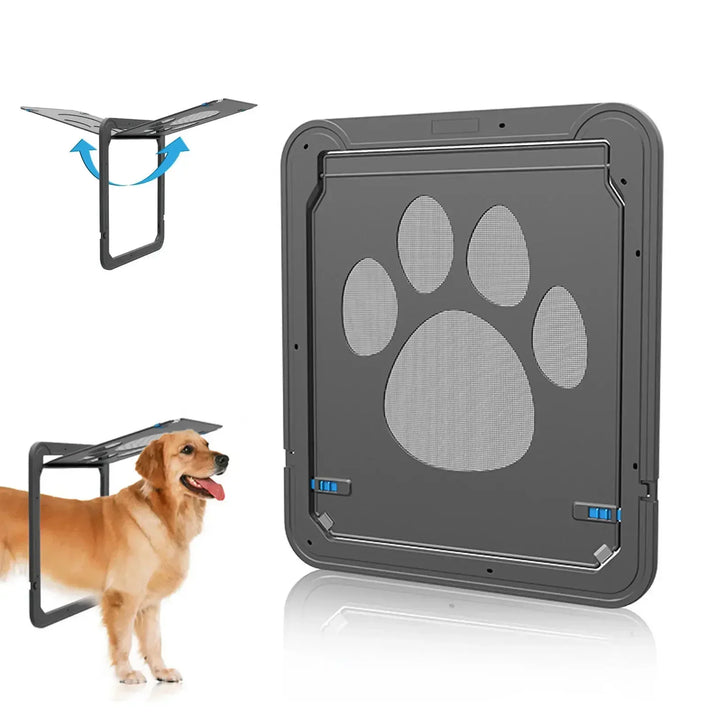 Screen door for cats and dogs, free access without noise