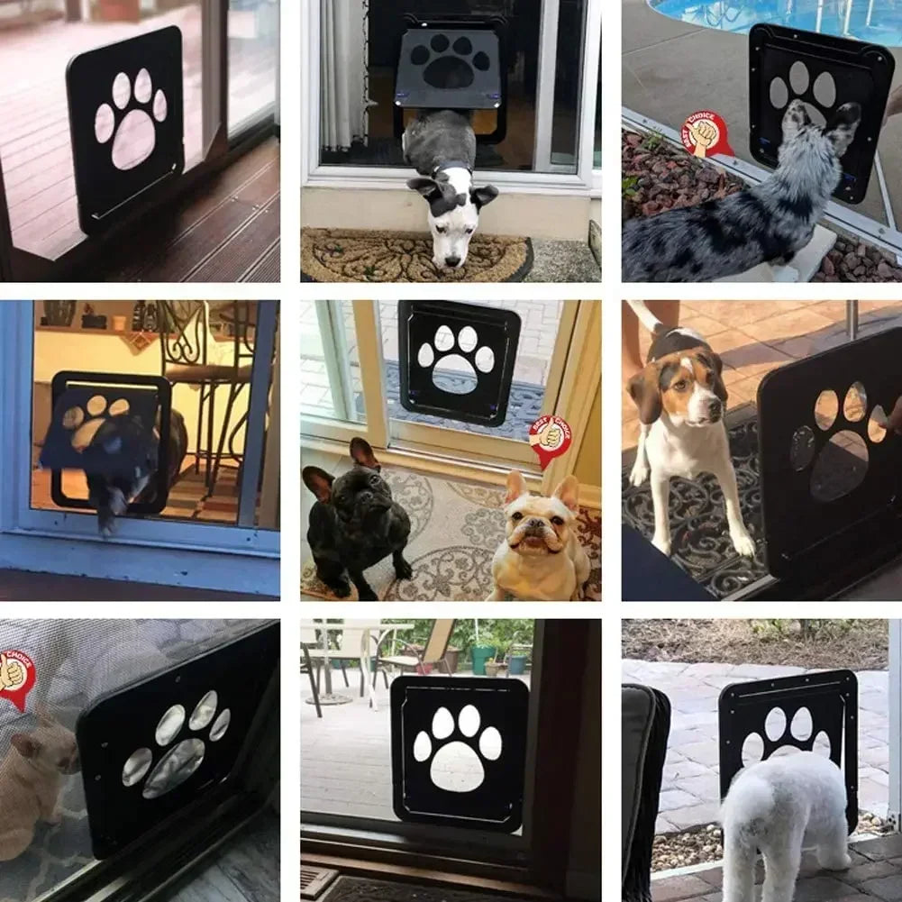 Screen door for cats and dogs, free access without noise