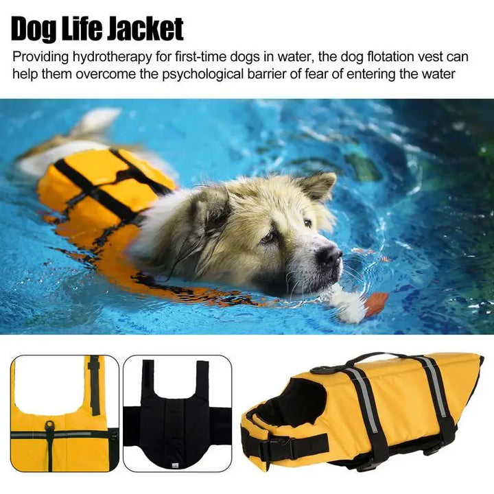 Dog life jacket that protects without hindering