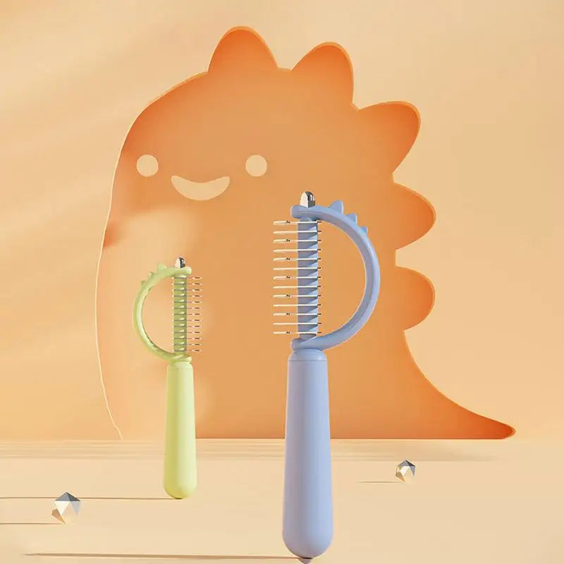 Double-sided anti-shedding and smoothing dog and cat comb