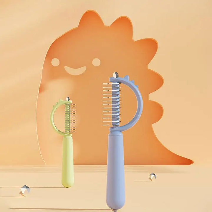 Double-sided anti-shedding and smoothing dog and cat comb
