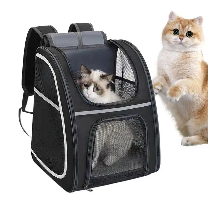 Cat &amp; small dog backpack: comfortable, foldable and always ready to go