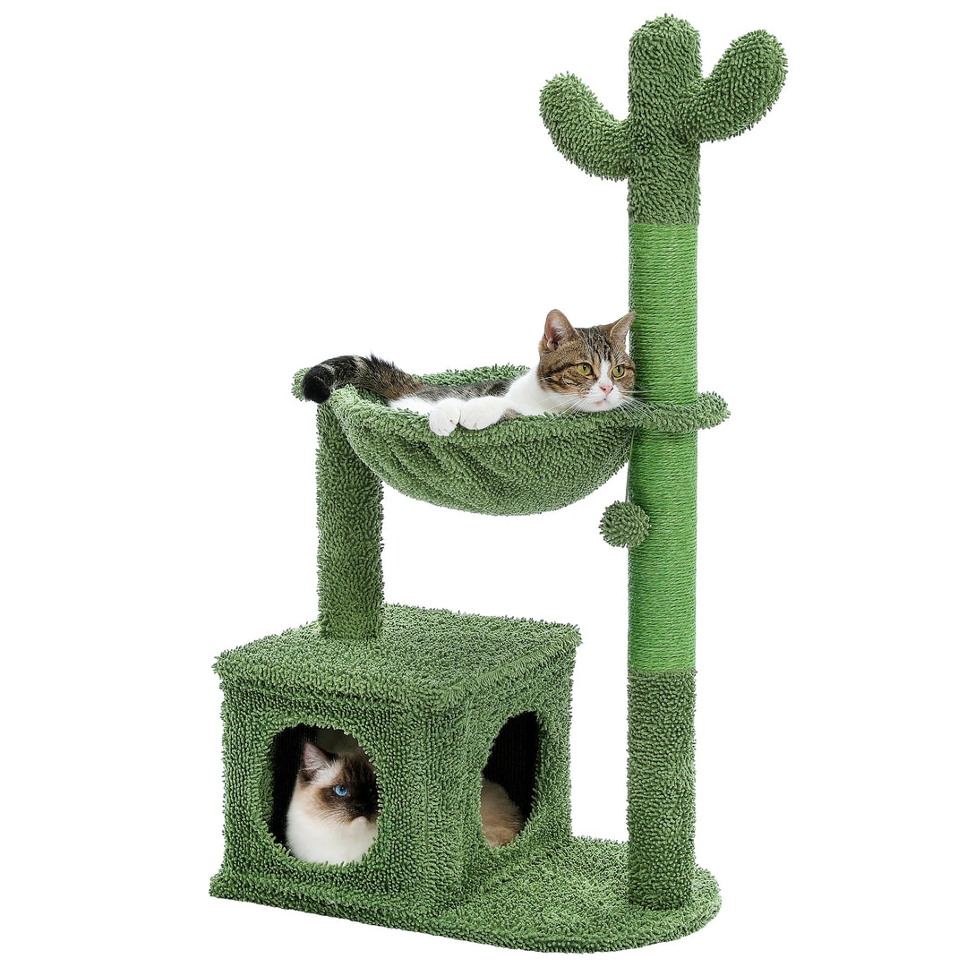 Compact Cactus Cat Tree – Smart Comfort for Small Spaces