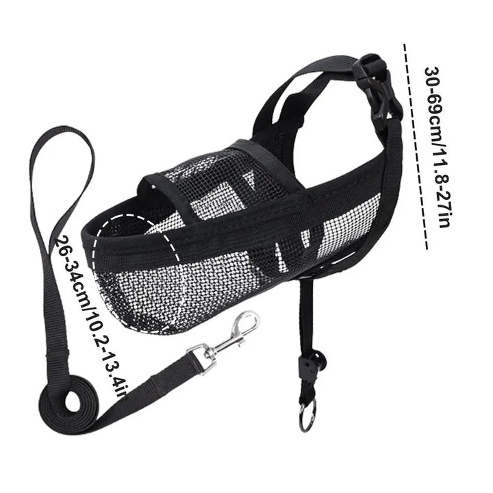 2XL Mesh Dog Muzzle: Gentle Control, Total Comfort