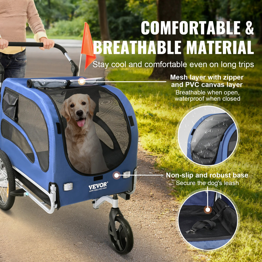 Bike trailer for dogs: share your most beautiful journeys in complete harmony
