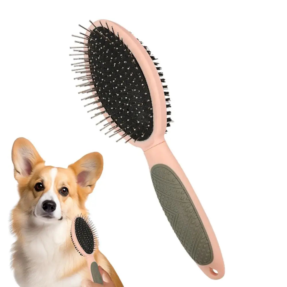 Dog and cat grooming brush: softness, complicity and no tangles