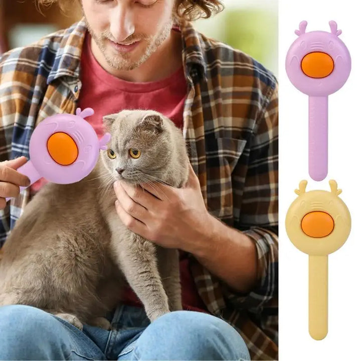 2-in-1 anti-shedding cat comb: gentle care, immediate massage effect