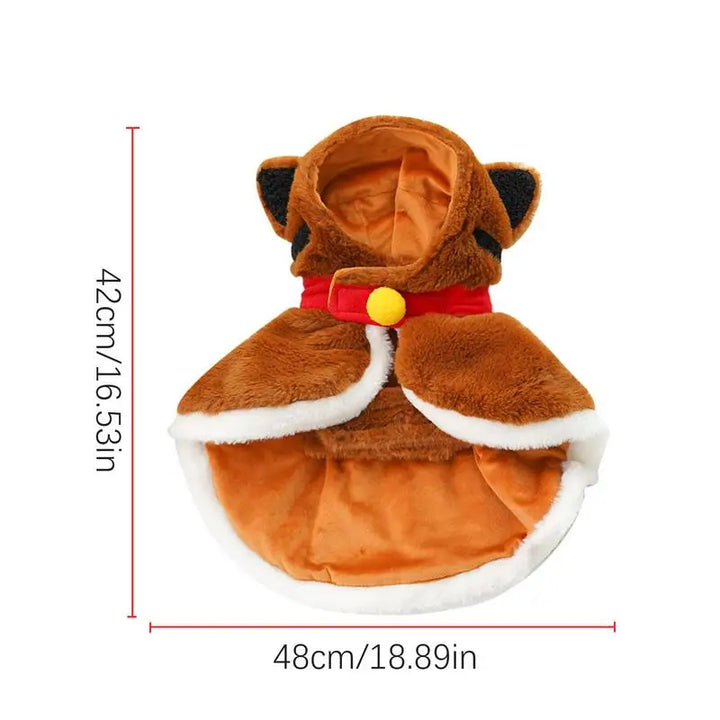 Winter dog cape: soft, warm, crisp