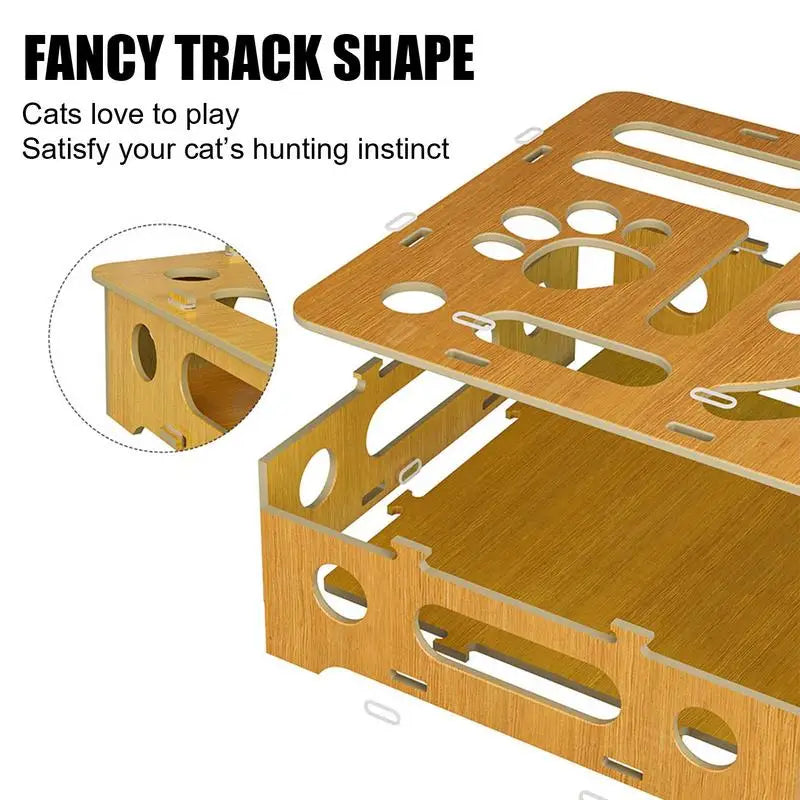 Wooden cat puzzle toy: mental awakening, endless play