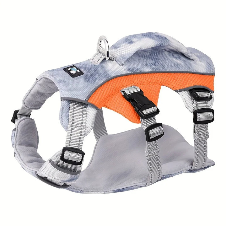 Cooling dog harness: soft anti-pull &amp; continuous freshness