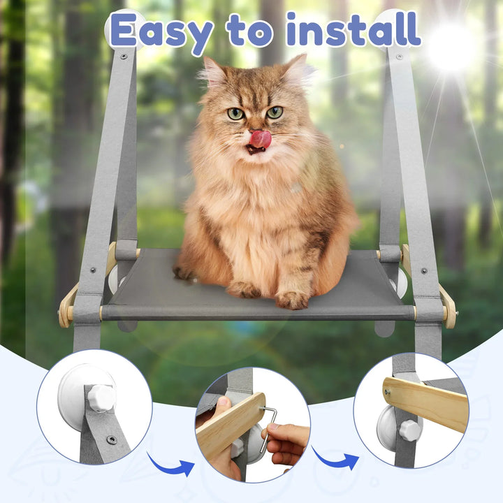 Cat hammock bed: its secret high corner