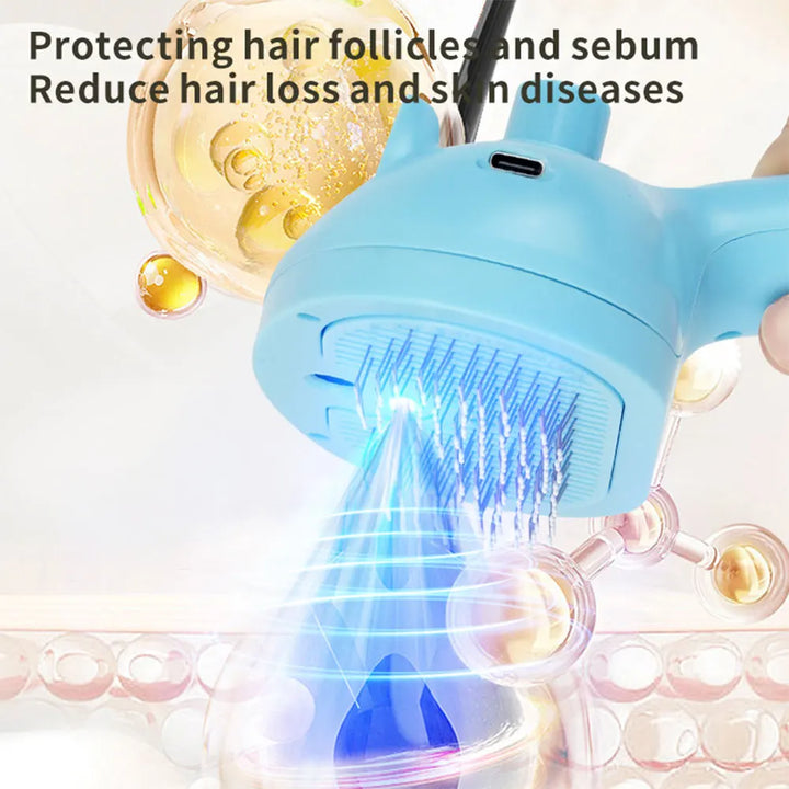 Steam brush for dogs and cats: soothing care, healthy coat, strengthened bond